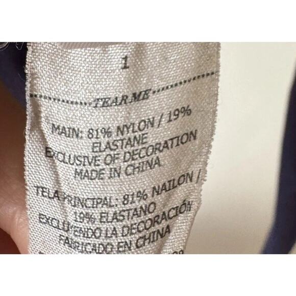 Lorna Jane Women’s Blue Long Sleeve Crop Top Gym Workout Dance V Neck Sexy - Picture 5 of 5